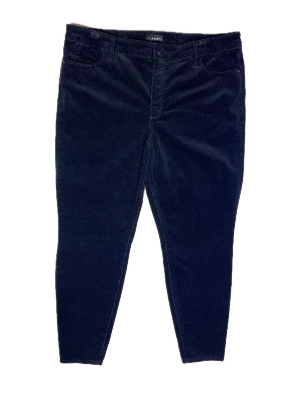 Talbots Size 14P Black Corduroy Jegging 26" Inseam